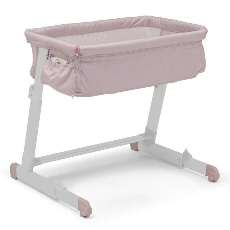 babyGap Whisper Bedside Bassinet Sleeper With Breathable Mesh And Adjustable Heights Lightweight Portable Crib Made With Sustainable Materials